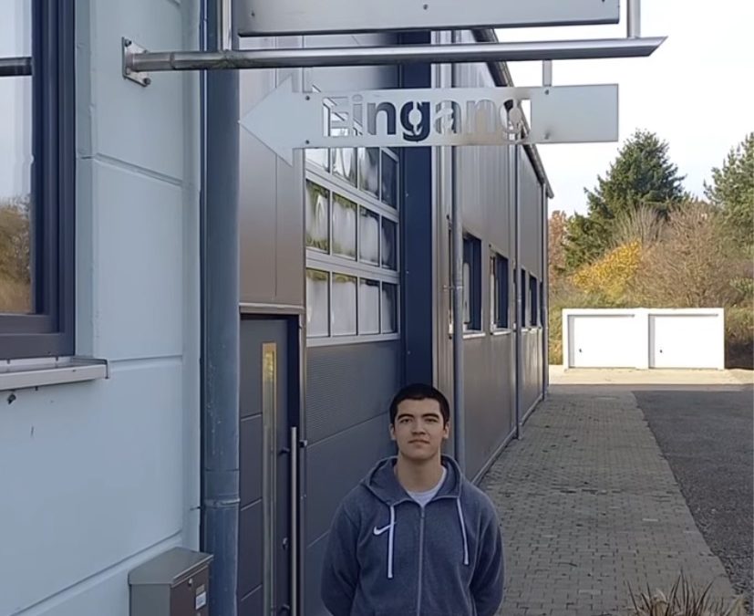 Entdeckerdate Justin bei Albert Metallbau